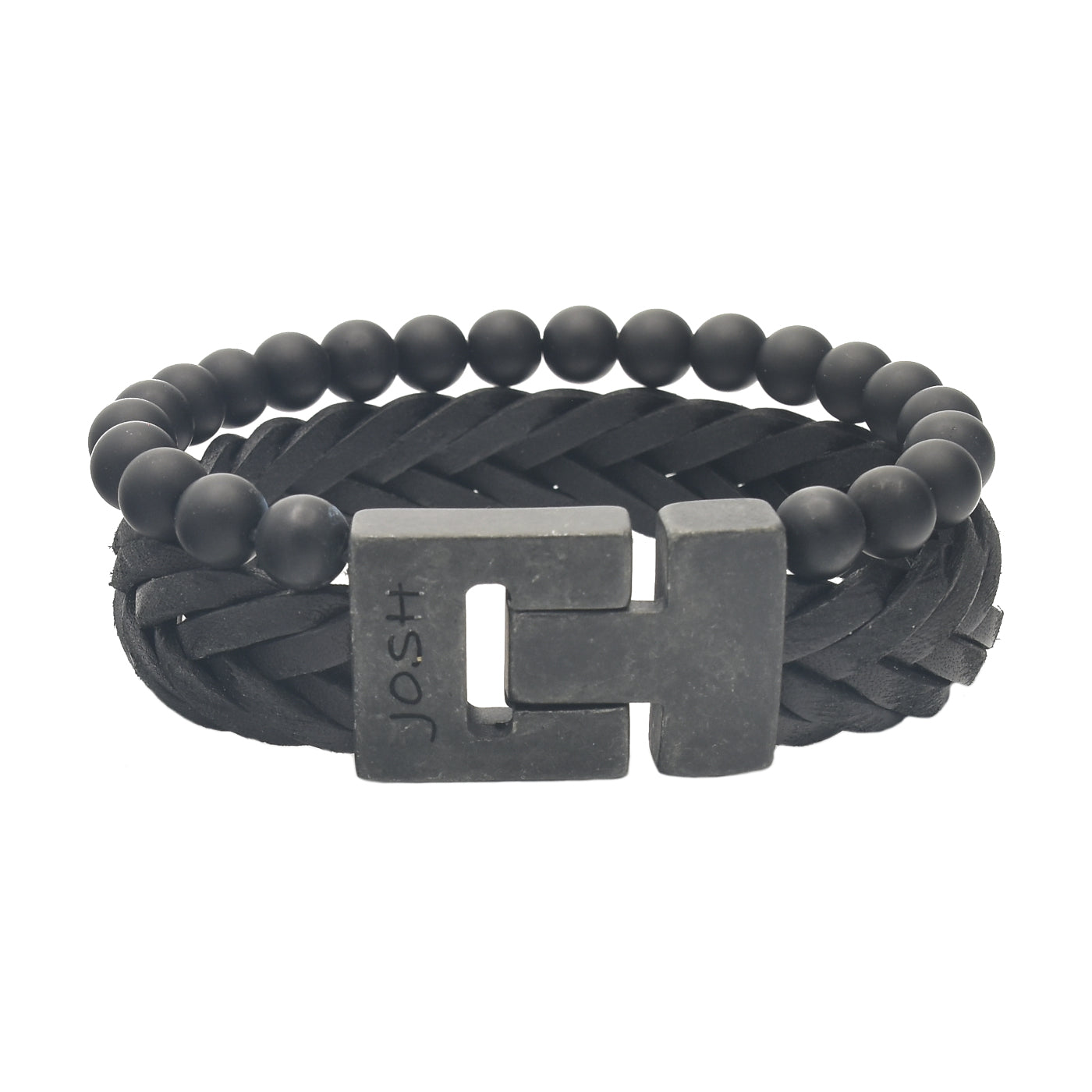 Josh Black Bracelet 24993-BRA-VB/MATBLCK/L