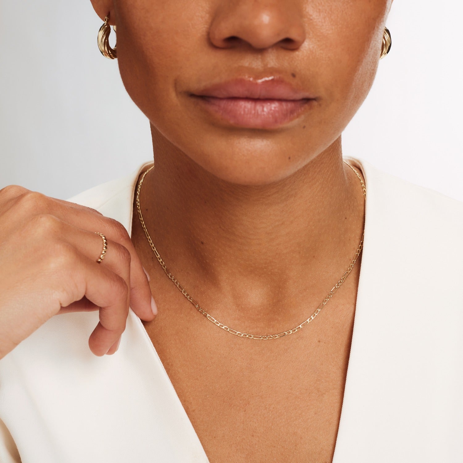 Isabel Bernard Rivoli Nina 14 Carat Golden Necklace IB340112