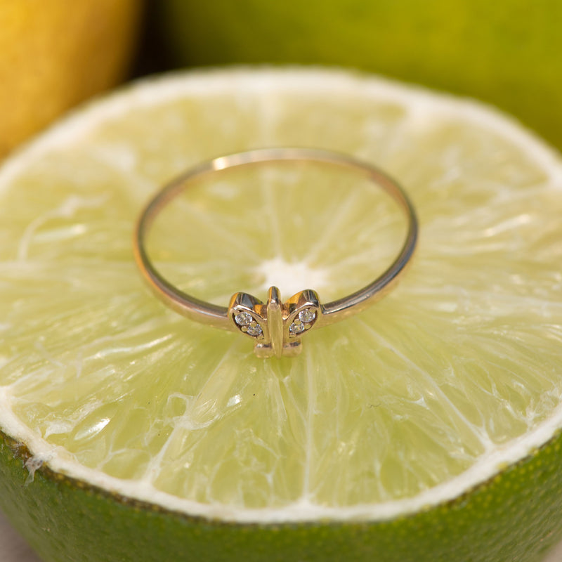 Beloro Jewels Della Spiga Farfalla 375 Gold Ring BO330006-50-zoom-