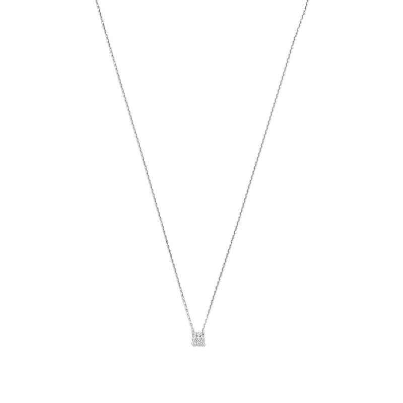 Isabel Bernard De la Paix Hanaé 14 Karat | Weißgold Halskette | Diamant 0.08 Karat | IBD350009-zoom-