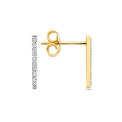 Isabel Bernard De la Paix Flavie 14 Karat gold ear studs with diamond 0.11 carat IBD360039
