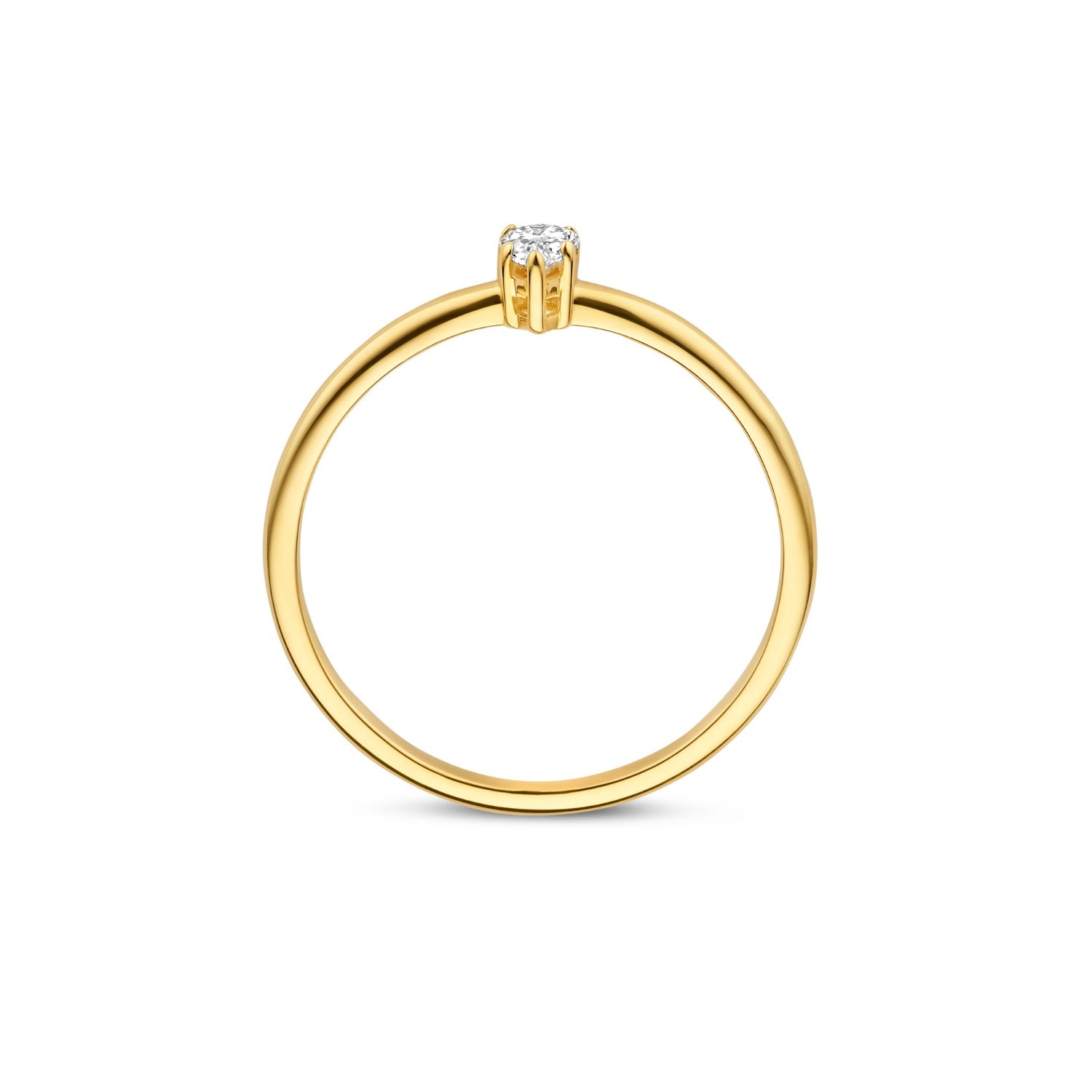 Isabel Bernard De la Paix Eloise 14 karat gold ring with diamond 0.15 carat IBD330044-52