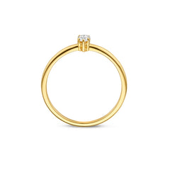 Isabel Bernard De la Paix Eloise 14 karat gold ring with diamond 0.15 carat IBD330044-52