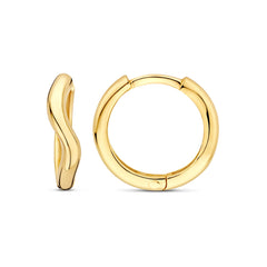 Beloro Jewels La Rinascente Mathilde 9 karat gold hoop earrings (9,6 mm) BO360109