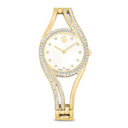 Swarovski Hyperbola Goldfarbene Uhr mit weißem Zifferblatt 5754534