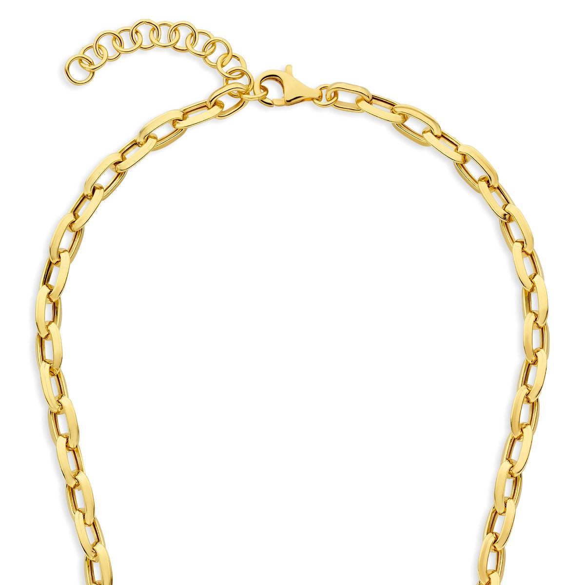 Parte Di Me Bibbiena Poppi Lucia 925 Sterling Silver Gold Plated Link Necklace PDM34102