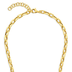 Parte Di Me Bibbiena Poppi Lucia 925 Sterling Silver Gold Plated Link Necklace PDM34102