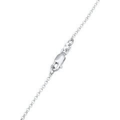 Elli 925 Sterling Silver Necklace with Lab grown diamond (0.18 ct) 2004-BF-0007600-001