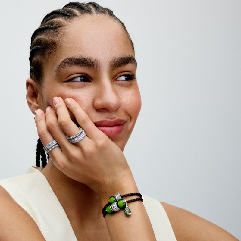 Pandora Moments 925 Sterling Silver Avocado Charm with Gold Plating 763405C01-zoom-