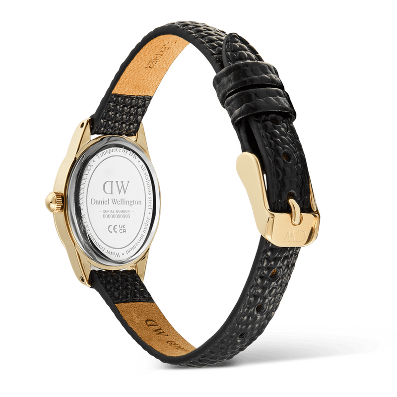 Daniel Wellington Ophelia Mini Black Lizard Goldfarben Damen Uhr DW00100890-zoom-