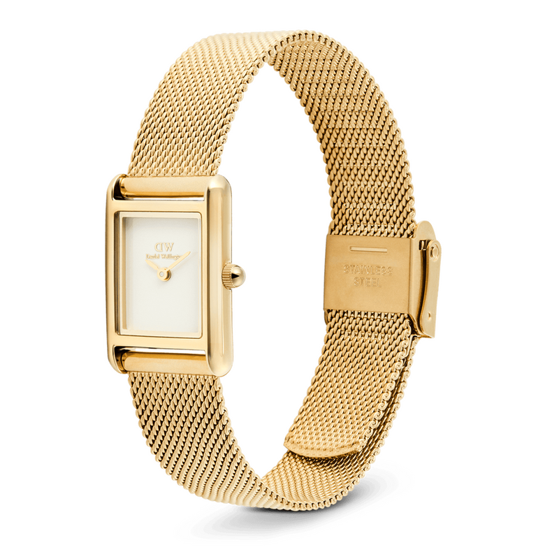 Daniel Wellington Bound Mini Evergold Weiß Damen Uhr DW00100928-zoom-