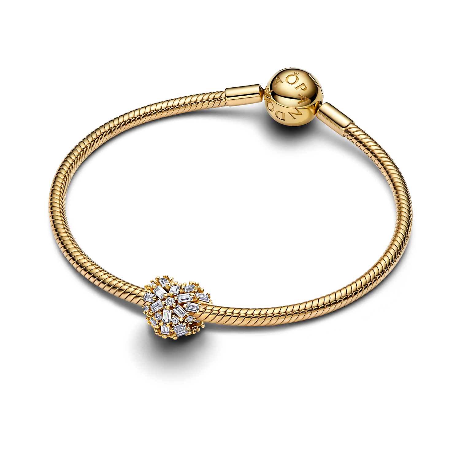 Pandora Moments Gold Plated Sparkling Heart Charm 764240C01