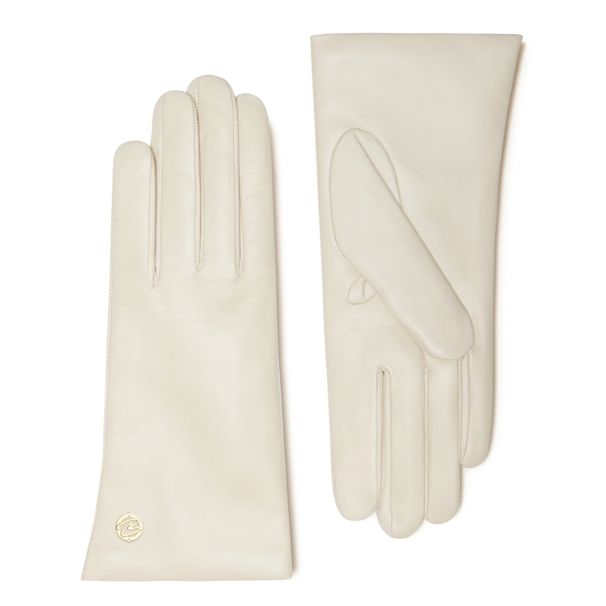 Isabel Bernard Honoré Eleanor cream goatskin leather gloves IB67000-372-8