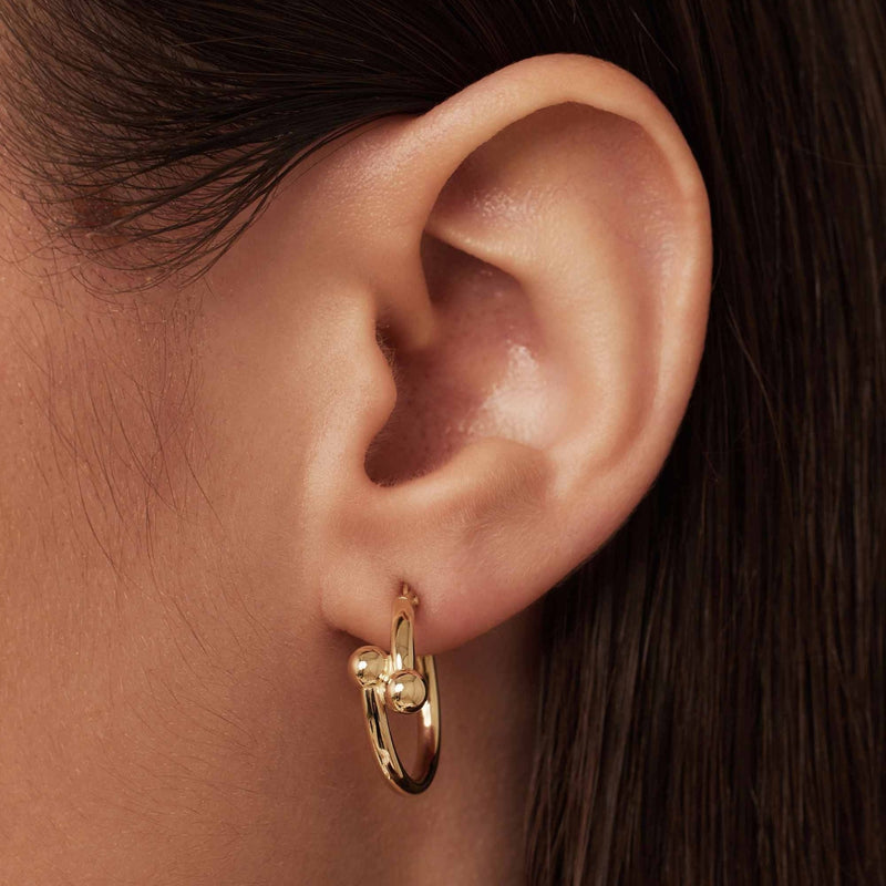 Isabel Bernard Cadeau d'Isabel 14 Karat Gold Armband, Armreif und Creolen Geschenkset IB90179-zoom-