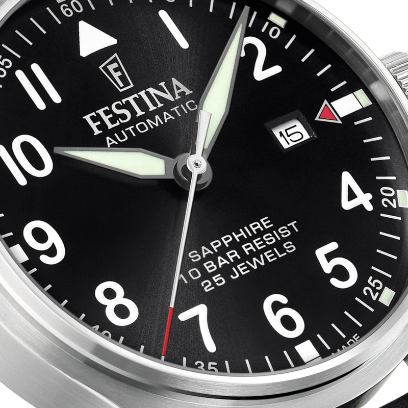 Festina Swiss Made herren Uhr Schwarz F20151/4-zoom-
