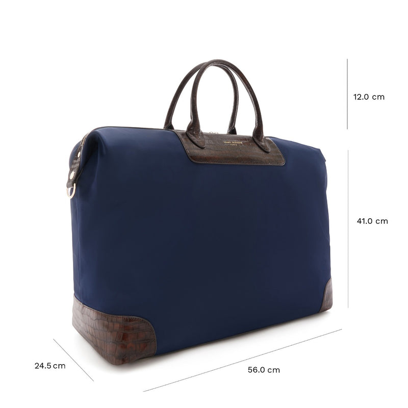 Isabel Bernard Du Louvre Clarice Blaue Reisetasche Medium IB20002-942-zoom-