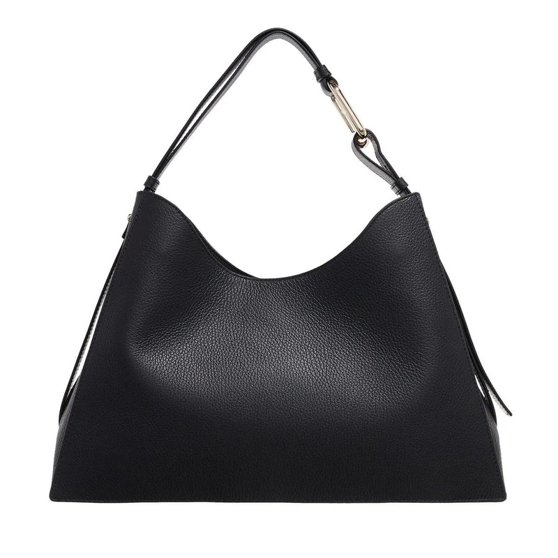 Furla Nuvola Black Leather Hobo bag 2001-A0630126-zoom-