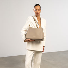 Isabel Bernard Honoré Emma Taupe Shoulder Bag IB21134-078