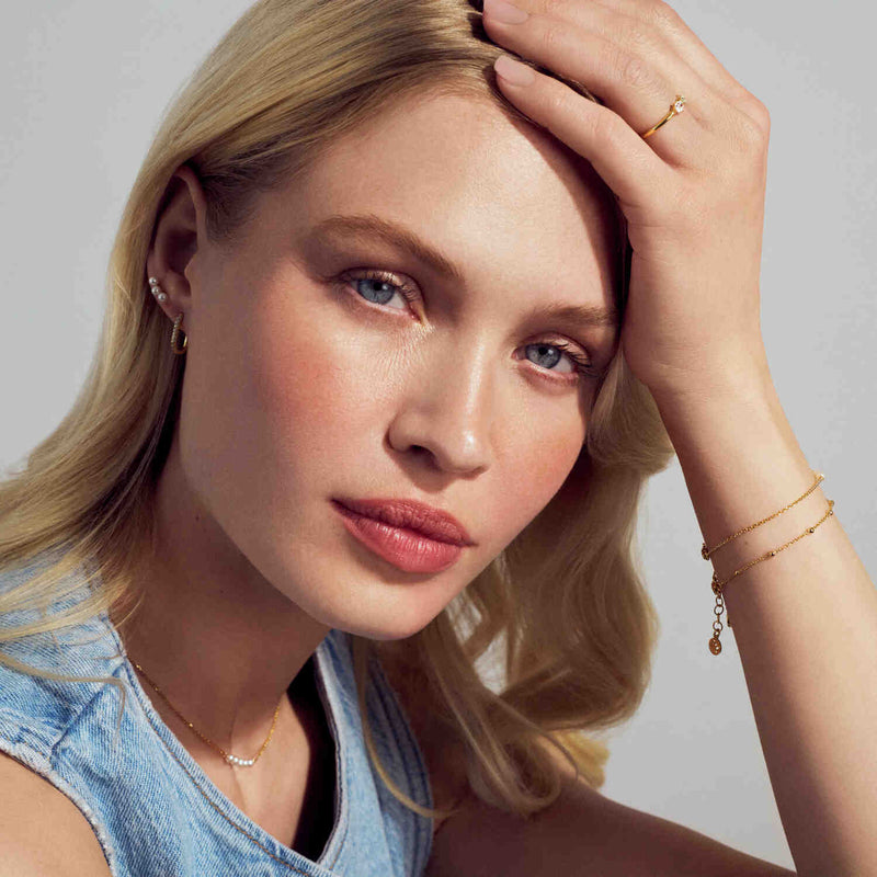 Sif Jakobs Gold Plated Perla Cinque Necklace SJ-N2735-P-YG-zoom-