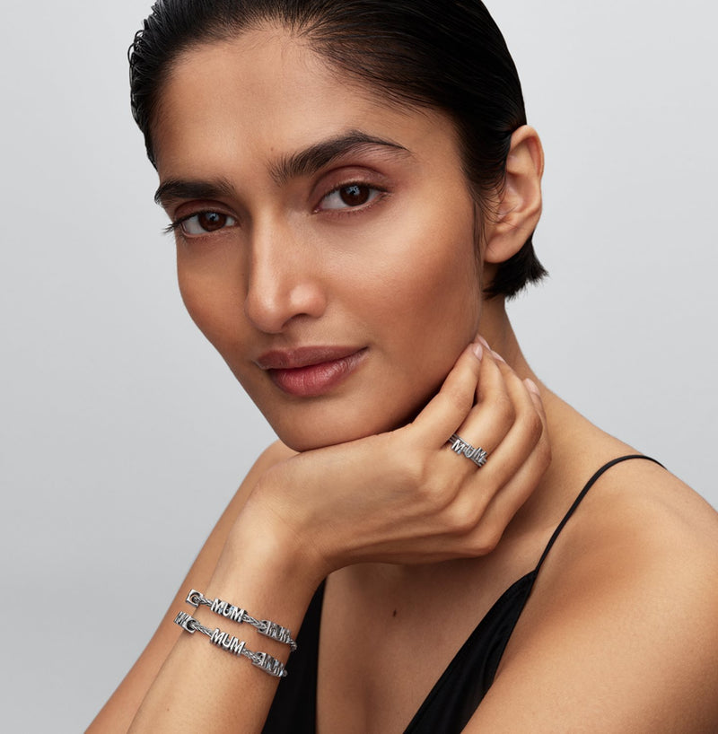 Pandora Moments MUM Buchstaben Teilbarer Ring 194458C01-52-zoom-