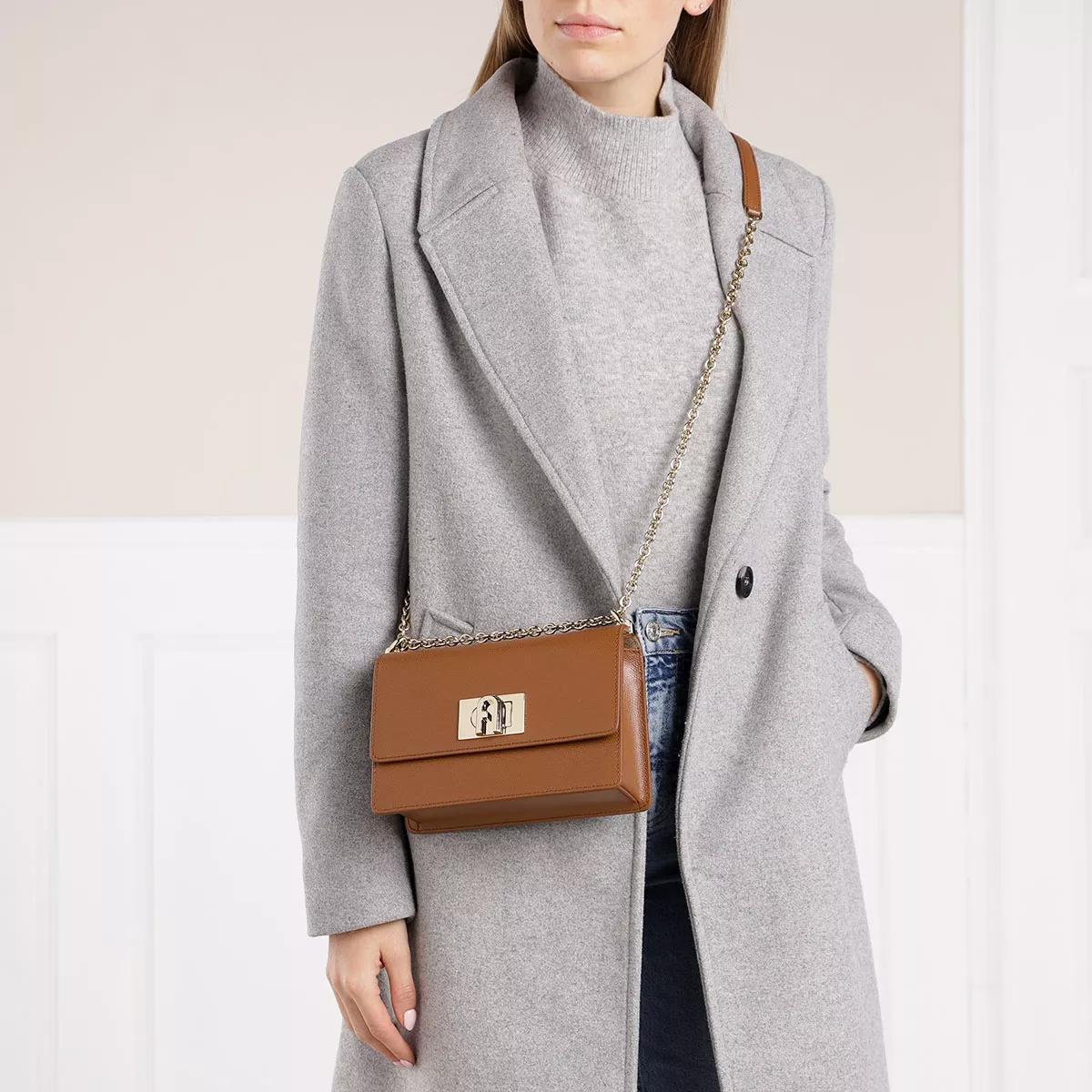 Furla 1927 Brown Leather Shoulder Bag 2001-A0151043