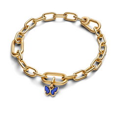 Pandora ME Gold Plated Blue Butterfly Mini Dangle Charm 763825C01