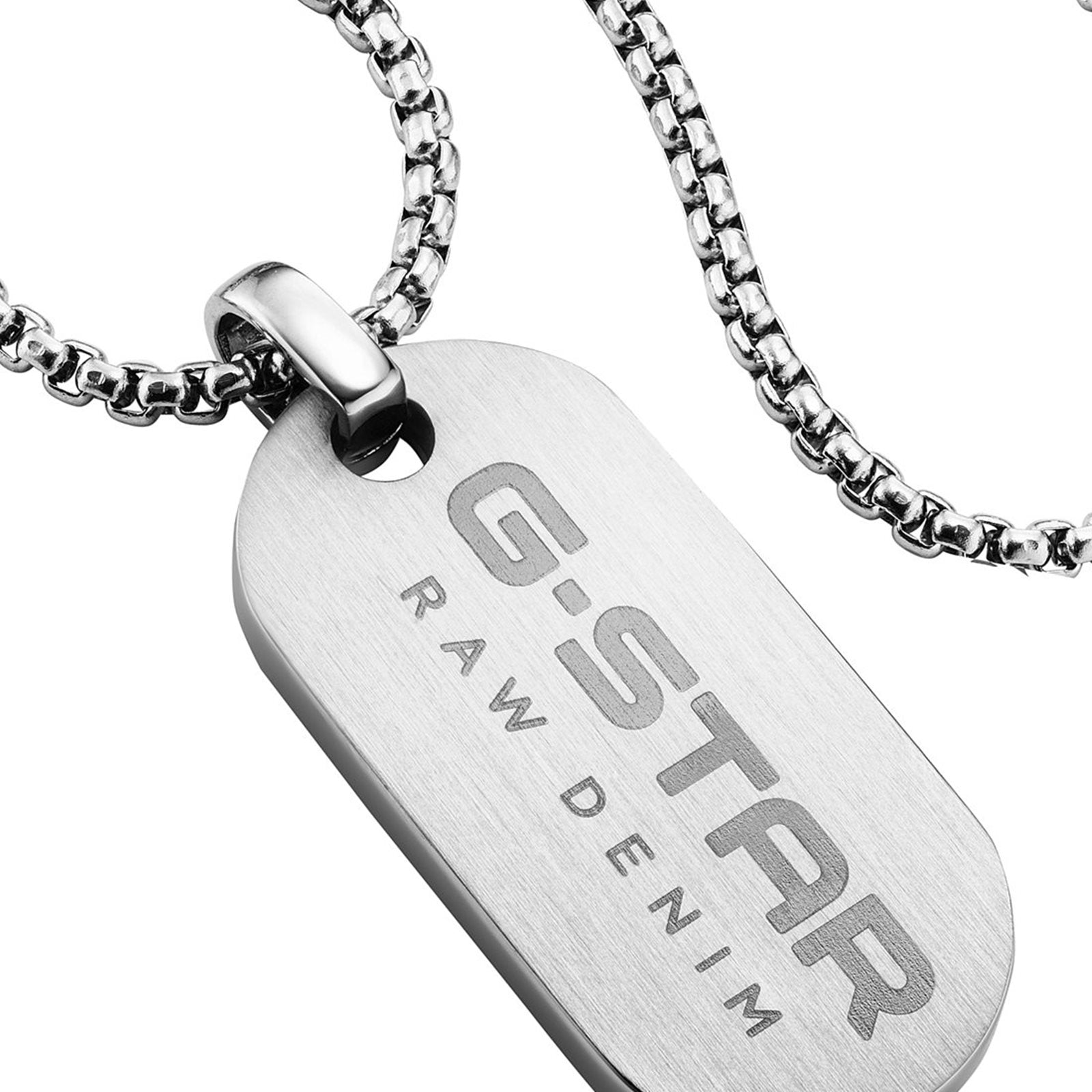 G-STAR ZipPoint Silver Link Necklace GSJ.104.01