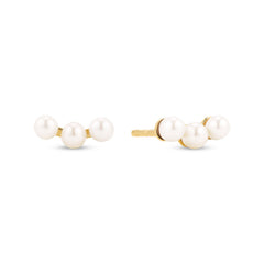 Sif Jakobs Gold Plated Perla Tre Earrings SJ-E2733-P-YG