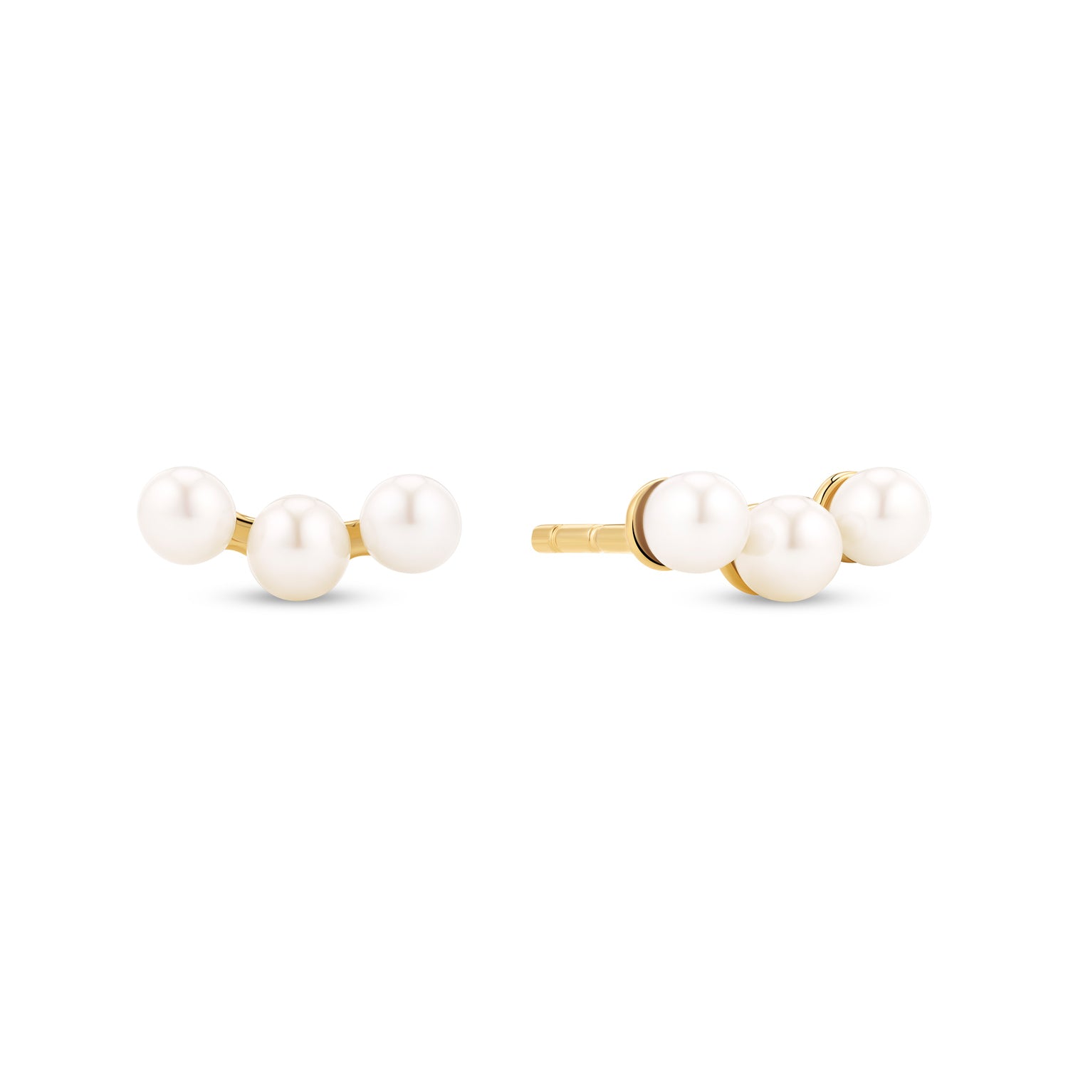 Sif Jakobs Gold Plated Perla Tre Earrings SJ-E2733-P-YG