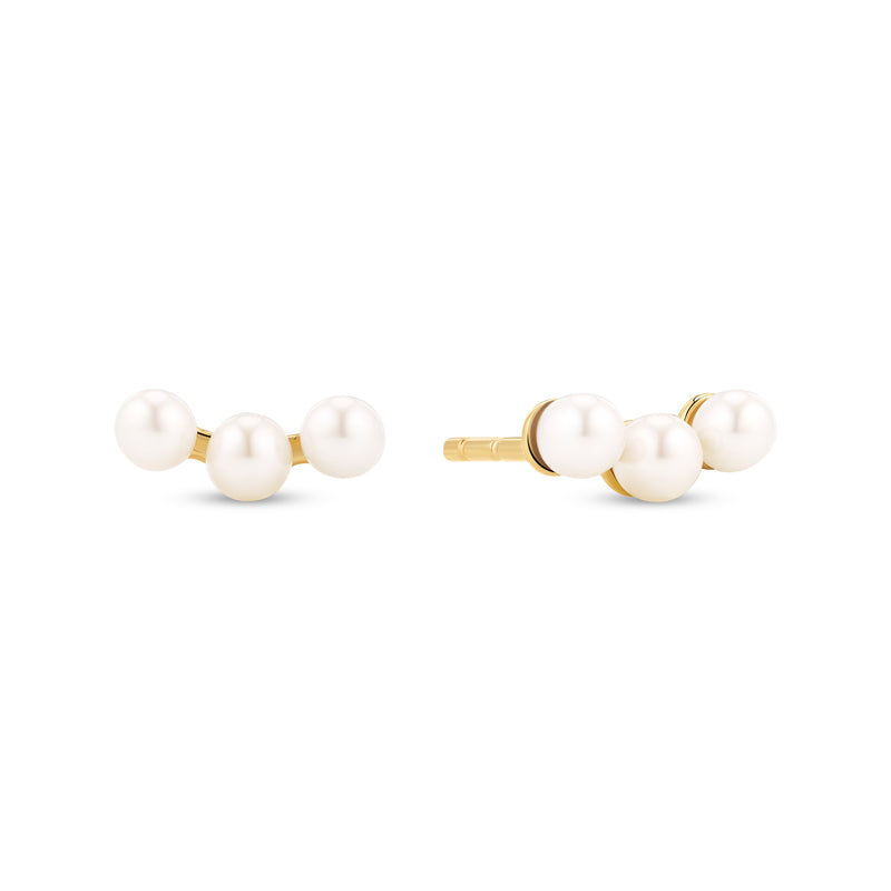 Sif Jakobs Gold Plated Perla Tre Earrings SJ-E2733-P-YG-zoom-