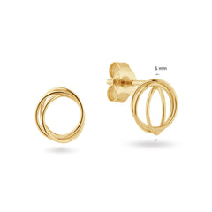 Jackie Gold Spindle 14 Karat Gold Studs JKE25.551
