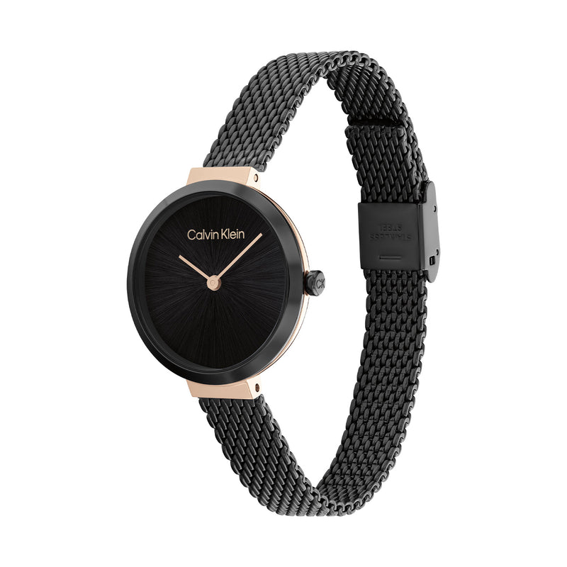 Calvin Klein Minimalistic T-bar Zilverkleurig Dames Horloge 2002-CK25200084-zoom-