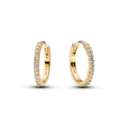 Pandora Timeless Vergoldete Funkelnde Mini-Hoop-Ohrringe 264649C01