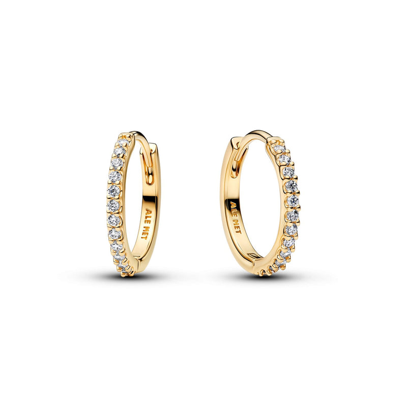 Pandora Timeless Vergoldete Funkelnde Mini-Hoop-Ohrringe 264649C01-zoom-