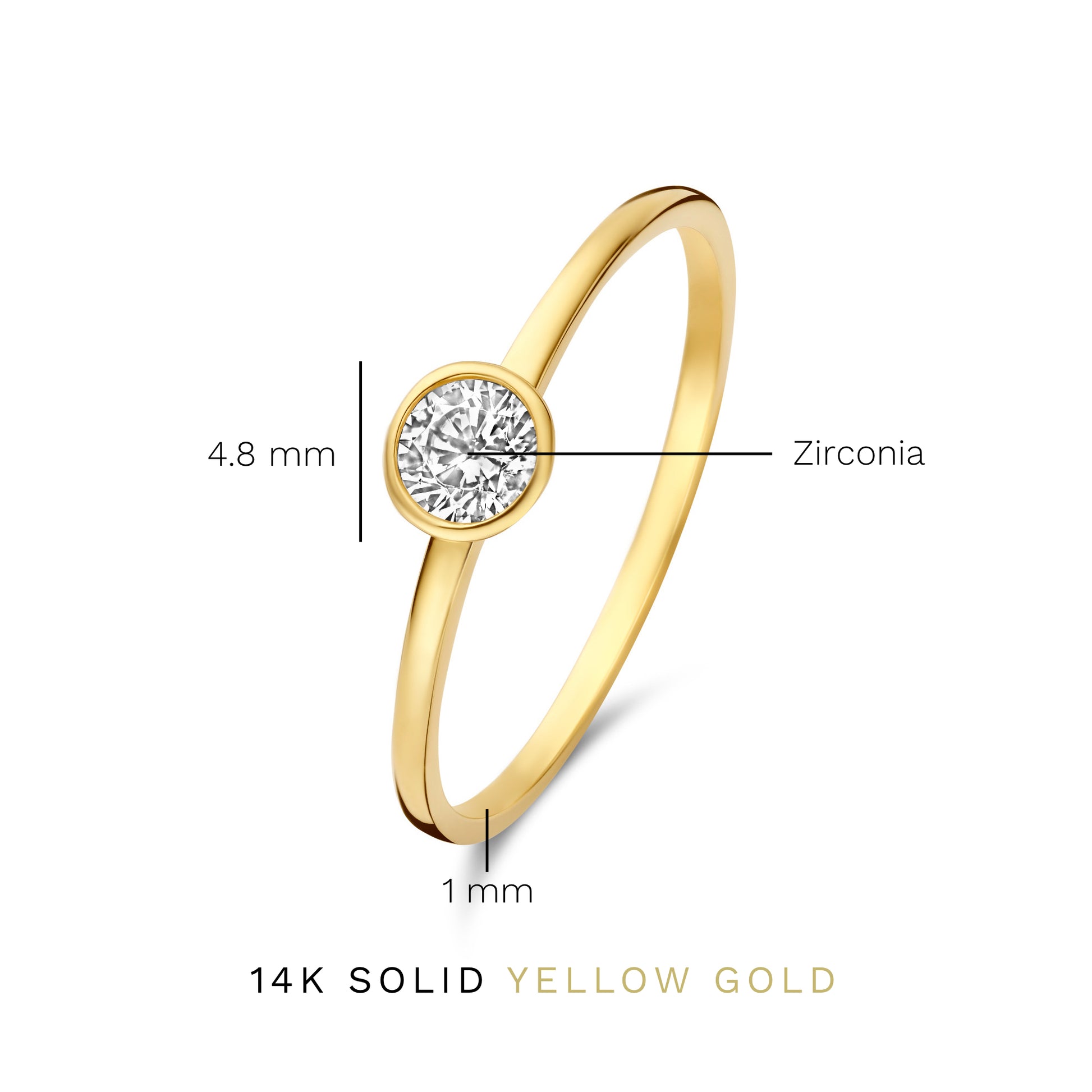 Isabel Bernard Baguette Genevieve 14 Karaat Gouden Ring IB330092-50