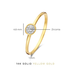 Isabel Bernard Baguette Genevieve 14 Karaat Gouden Ring IB330092-50