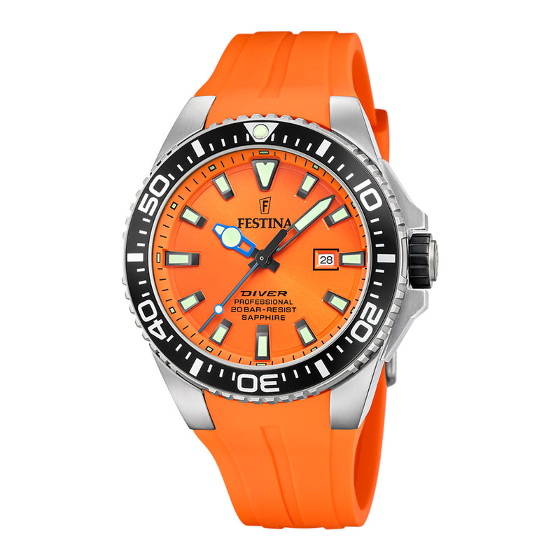 Festina Diver herren Uhr Orange F20664/4-zoom-