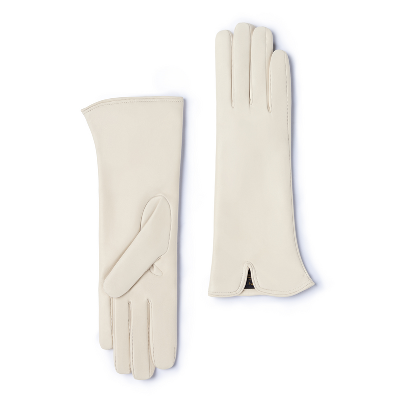 Isabel Bernard Honoré Sylvie cremefarbene Lederhandschuhe aus Ziegenleder IB67004-372-7-zoom-