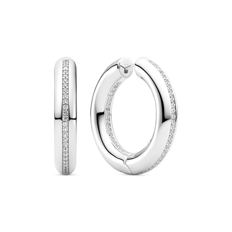 Sif Jakobs 925 Sterling Silver Palermo Medio Earrings SJ-E2476-CZ-zoom-