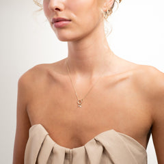 Isabel Bernard Le Marais Square Zirconia 14 karat gold charm IB350061