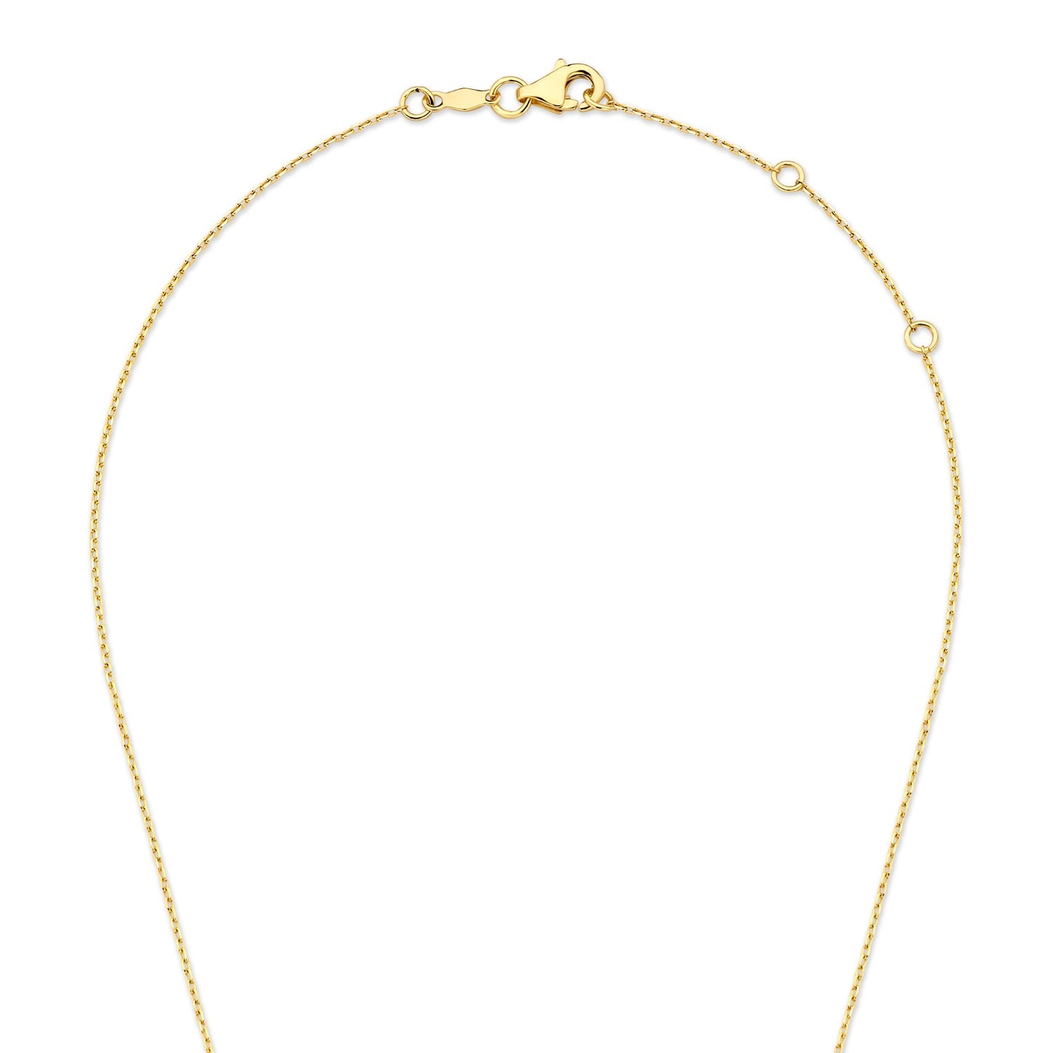 Isabel Bernard De la Paix Amore 14 karat gold necklace with diamond 0.14 carat IBD350024