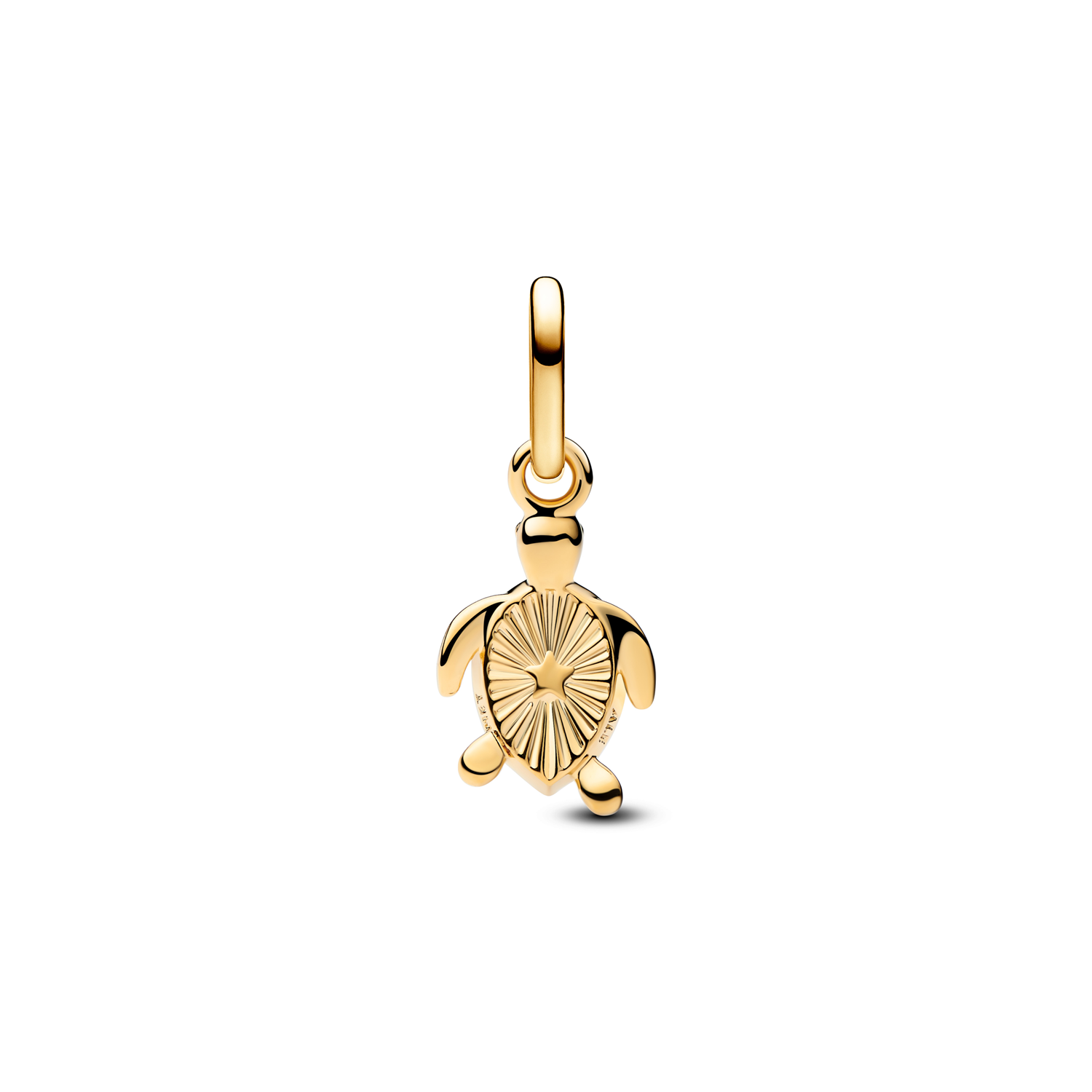 Pandora ME Gold Plated Green Turtle Mini Dangle Charm 763823C01
