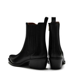 Isabel Bernard Vendôme Amandine black calfskin leather boots IB53010-001-38