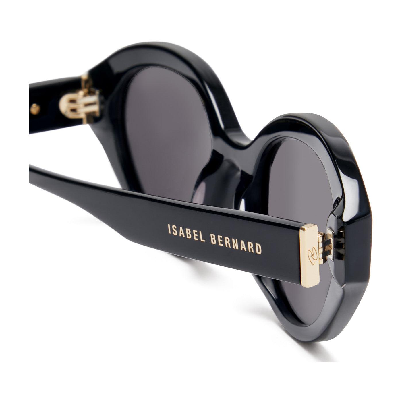Isabel Bernard La Villette Rosaire Black Ovale Sunglasses IB400002-01-01