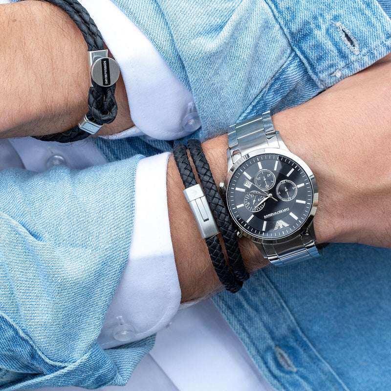 Emporio Armani herren Uhr Silber AR2434-zoom-