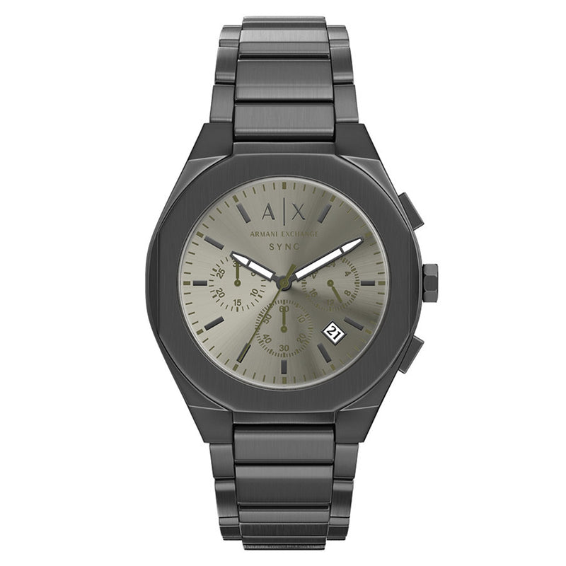 Armani Exchange Sync Round Grey Dial Watch AX4296-zoom-