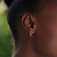Isabel Bernard Rivoli Lisan 14 Carat Golden Drop earrings IB360183