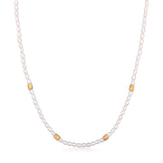 Elli 925 Sterling Silver Pearl Necklace with Pearl 2004-BF-0007245-001