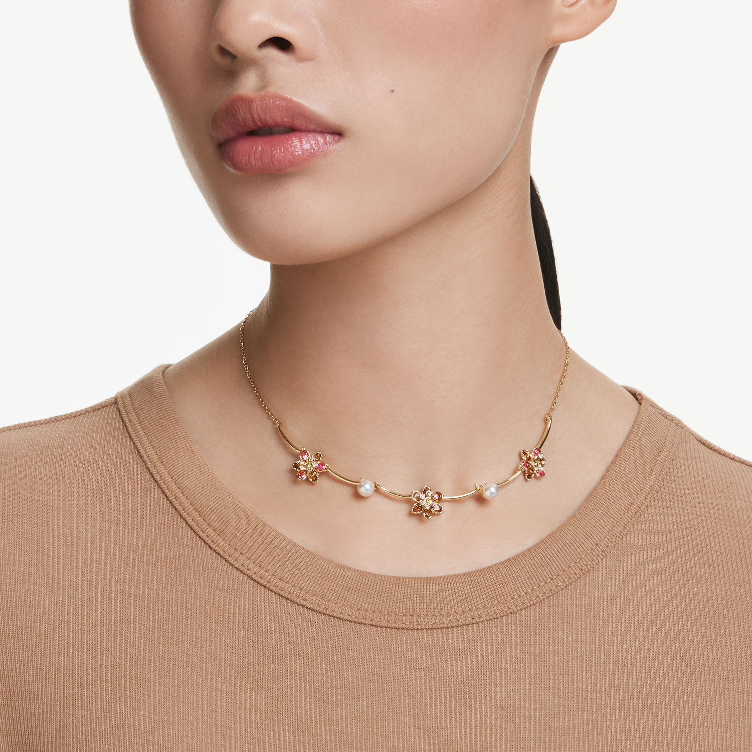 Swarovski Idyllia Gold Coloured Necklace 5732388