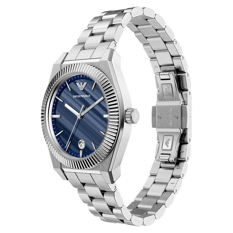 Emporio Armani Round Blue Dial Watch AR11758-zoom-